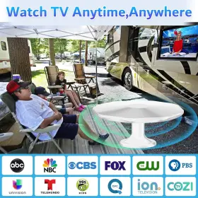 -us 313034375373 Long Range Rv Tv Antenna Outdoor Digital Hdtv With Amplifier 360 Omni #3