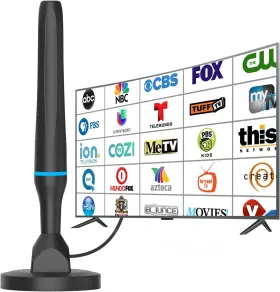 -us 313046945939 Digital Tv Antenna For Smart Indoor 360 Reception Hdtv L