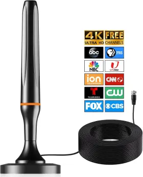 -us 313112488421 Digital Tv Antenna For Smart Indoor 360 Reception Hdtv L