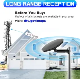 -us 711181282849 Rv Tv Antenna Outdoor Long Range 360 Omni-directional Reception Digital Hd #2
