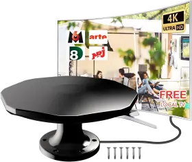 -us 711181282849 Rv Tv Antenna Outdoor Long Range 360 Omni-directional Reception Digital Hd