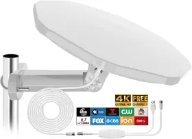 -us 726084195233 Rv Tv Antenna Outdoor Long Range 360 Omni-directional Reception Digital Hd