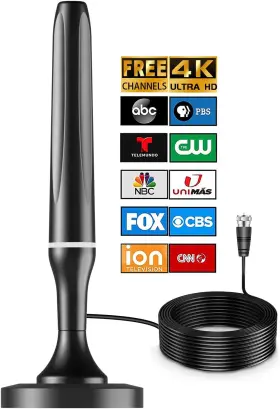 -us 744110512045 Digital Tv Antenna For Smart Indoor 360 Reception Hdtv L