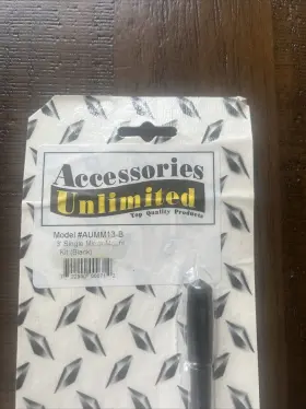 Aumm13-b Accessories Unlimited 3 Ft. Mirror Mount Cb Antenna Kit With 9 C #3