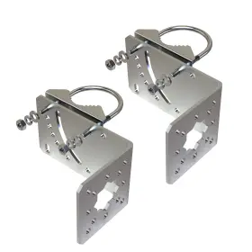 Aimeboost 728070640055 2 Pcs Pole Mount Bracket To Wall Hardware Accessories For Outside Home Starli