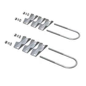 Aimeboost 728070640130 2 Pcs Stainless Steel Antenna Mount Clamp U-bolt Mounting Hardware Ma #2