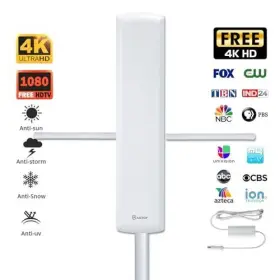 Airlegant 616361917101 Digital Tv Antenna - Flat-panel Indoor And Outdoor Hdtv With Hign Gai #2