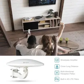 Airlegant 616361919464 Omni Directional Tv Antenna Outdoor Antop Digital Amplified Built In #3