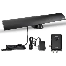 At-500sbs Airlegant 616361919556 Indoor Tv Antenna - Black Hd Smart Bar Amplified Hdtv Fm Wi