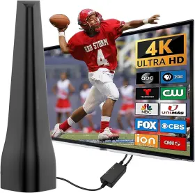 Aleaty 903742706985 Tv Antenna Indoor For Smart Tvs Local Channels