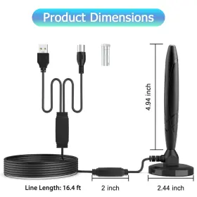 Aleaty 903742714294 Tv Antenna Digital Smart Indoor 650 Miles Long Range Outdoor Amplifi #2
