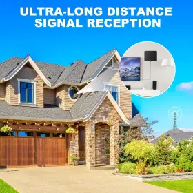 Am 726084039452 Tv Antenna Indoor Long Range 900 Miles Supports 4k 1080p Smart Outdoor 360 #3