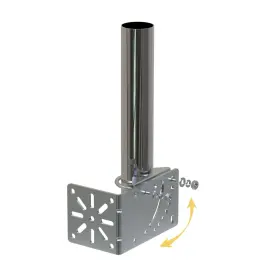 Amazmount 707713256792 1.5 Inch Diameter Universal Outdoor Adjustable Antenna Mount Pole Bracket To Wall #3