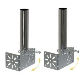 Amazmount 707713256808 2pcs 1.5 Inch Diameter Universal Outdoor Adjustable Antenna Mount Pole Bracket To #3