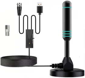 An 445004466491 Digital Tv Antenna For Smart 500 Miles Long Range Indoor Use With Amplifi