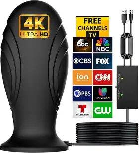Antahd 759675934881 2025 Tv Antenna For Local Channels 1200 Miles Long Range Signal Reception