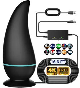 Antahd 789232117556 2026 Antenna For Smart Tv And Older 2800 Miles Long Range 360 Reception