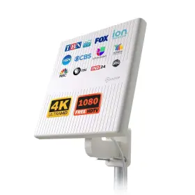 At-413bc5 Antennamastsrus 616361900882 Antop Flat Panel Outdoor/attic/rv Tv Antenna With Smartpass Amplifi