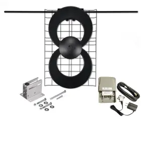 Antennas Direct 817848012047 Clearstream 2 Rv Amplified On-the-go Tv Antenna Uhf Vhf Multi-directional