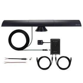 At-500sbs Antop 760575980632 Black Hd Smart Bar Amplified Indoor Hdtv Fm Antenna