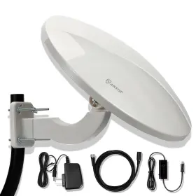 Antop 790404998514 Ufo 360 Omni-directional Outdoor Hdtv Antenna 65 Miles Range With Smartp