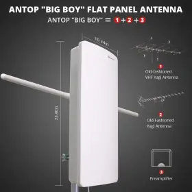 At-400bv Antop Antenna 600358087151 Outdoor/indoor Hdtv Inch Big Boy Series Smartpass Ampli #2