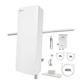 At-800sbs-amz Antop Antenna Hdtv Fm Amplified Outdoor Indoor 85 Miles At-800sbs