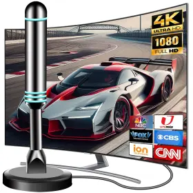 Ap011 Apexwavetv Digital Antenna For Smart Tv Indoor Hdtv With St
