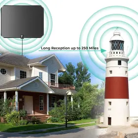 Arrasolt Melas 732404365316 2024 Upgraded Tv Antenna For Smart Up To 350 Miles-antenna Digital Hd #3