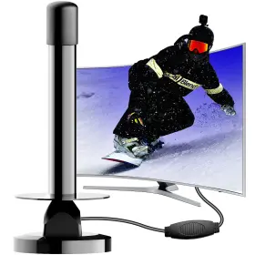 Atomdream Tech 717235398719 Tv Antenna Indoor - Strong Magnetic Base Digital For Easy Installa