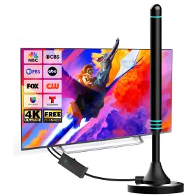 Atomdream Tech Ah2004nd Tv Antenna Indoor For Smart Magnetic Base Digital Hdtv Aerial Compatibl