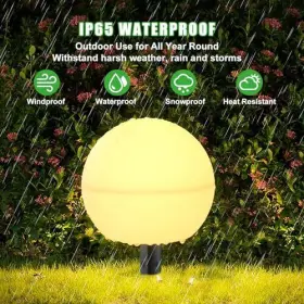 Ys001 Auidum Solar Garden Lights Flowers Outdoor Waterproof Outside 2 Pack #3