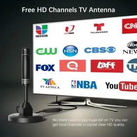 Auterco 730595696219 2024 Indoor Digital Smart Tv Antenna Magnetic Base Local Channels Portable 3 #2