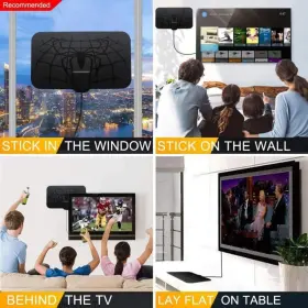 Auterco 789130891756 2024 Tv Antenna For Smart 200 Miles Range Digital Amplified Indoor Hdtv #3