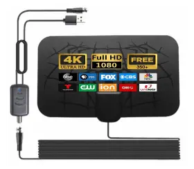Auterco 796788238772 2024 Hd Digital Tv Antenna Indoor 350 Miles Long Range Amplifier