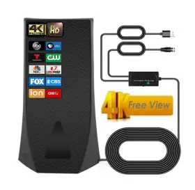 Auterco 796788675034 Digital Hd Tv Antenna For Smart Indoor - 300 Miles Range Amplified An