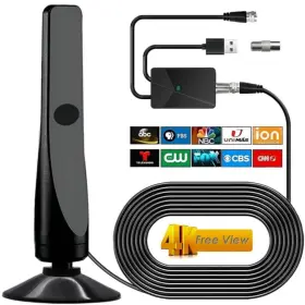 Us-m24-4-fbm0430 Auterco 2025 Upgraded Digital Tv Antenna Indoor For Smart - 1600 Miles Range Ampl