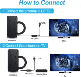 Avnicud 445027678697 2023 Amplified Hd Digital Indoor Tv Antenna 450 Miles Range Signal Booster #2