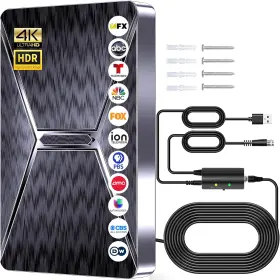 Axevoi 711181561302 2026 Upgraded Indoor Tv Antenna 3600 Miles Range Hd Digital For Smart