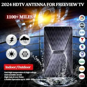 1100 Axevoi 732404309211 2024 Upgraded Tv Antenna Indoor Miles 2x Range Digital For #3