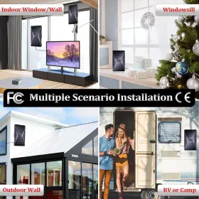 B0dn4lynfd Axevoi 2024 Hdtv Antenna For Smart Tv 1200 Miles Range Digital Indoor Strong #2