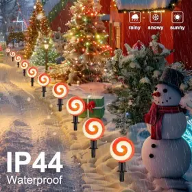 Bw-c9-a1-1-10 Beauty World International Group Ltd Christmas Lollipop Pathway Lights For Decoration Peppermint Red #2