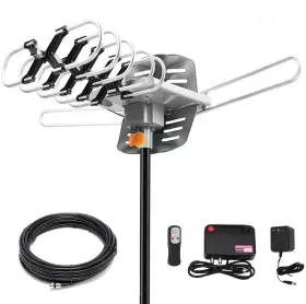 Before 795749157879 Hdtv Digital Antenna -150 Miles Range With 360 Degree Rotation Wireless Remote