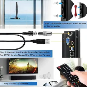 Bic 717352372623 Tv Antenna Indoor For Local Channels Digital Anten #2