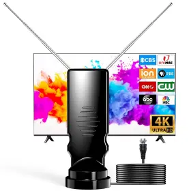 Bigefeixu B-tr-210-25-1229 Rabbit Ear Indoor Tv Antenna For Smart Digital Hdtv With Adjustab