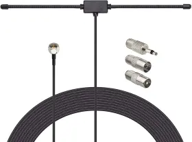 Usc026 Bingfu Fm Radio Dipole Antenna 75ohm F And 3.5mm For Av Audio Video Home Theater Receiver