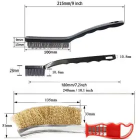 Sabrush001 Brush001 Sayago Wire Brush For Rust Removal Small 9 Piece Kit #3