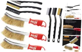 Sabrush001 Brush001 Sayago Wire Brush For Rust Removal Small 9 Piece Kit