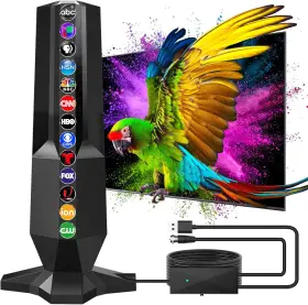 Bs002 Bstvmov 2025 Tv Antenna For Smart Support 4k 1080p Tvs Black