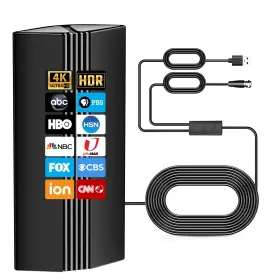 Bvoplme Hsxan3012-p1 1800 Miles Digital Tv Antenna For Smart Portable Hd Ind